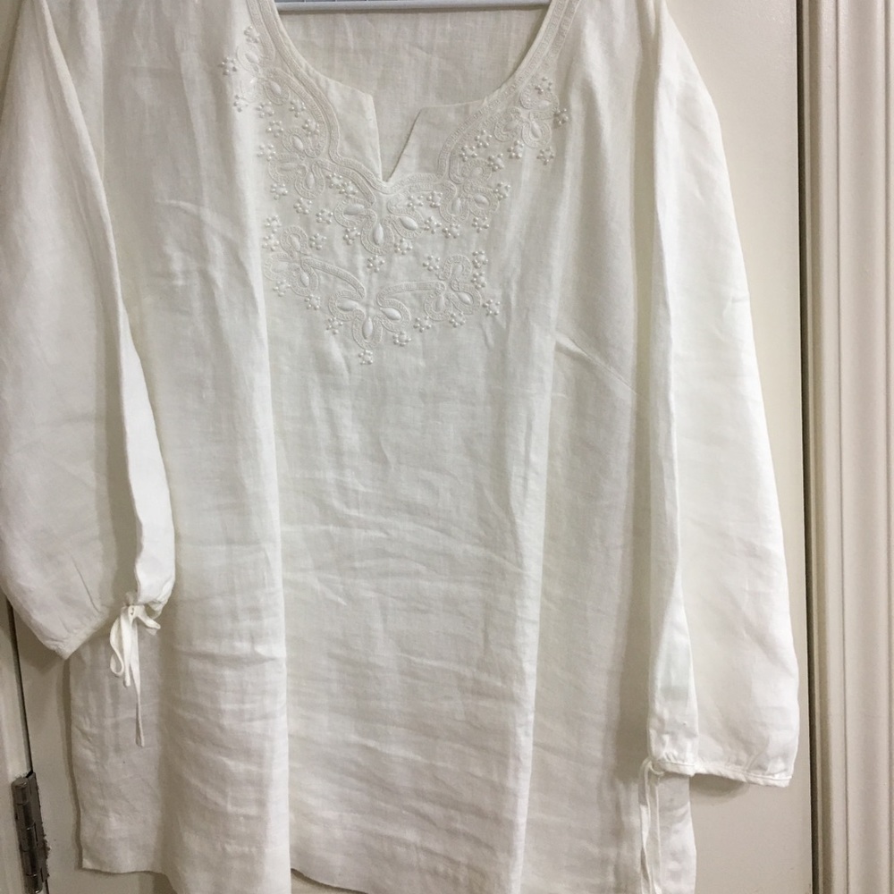 JM Collection beaded tunic